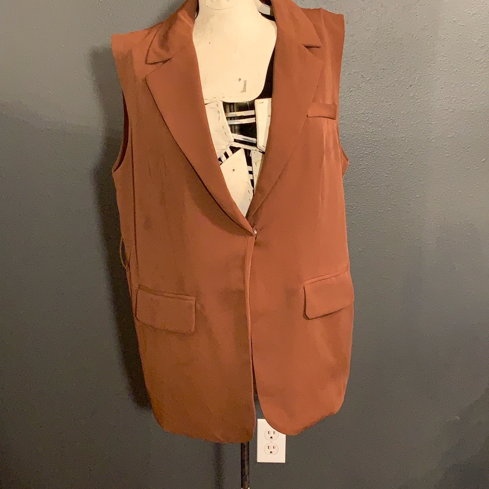 Forever 21 Brown Sleeveless Vest